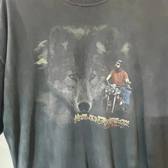 HARLEY Davidson Vintage Lone Rider tee. Size XXL - Picture 4 of 6